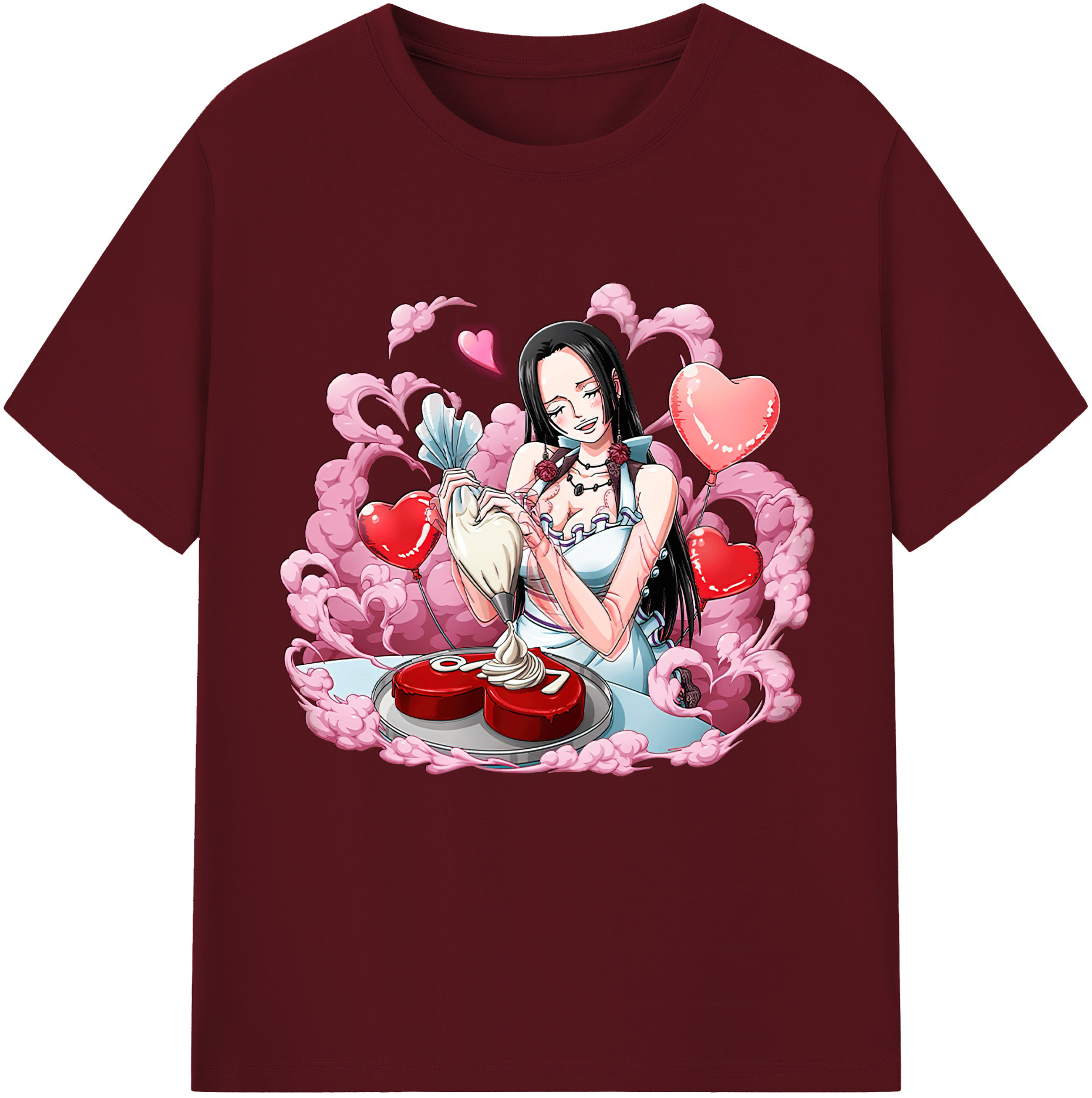 ワンピース ボア・ハンコック ONE PIECE Boa·Hancock 綿100％半袖Tシャツ（フロントプリント）